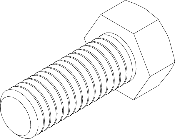 HHS0616016 - BOLT - 3/8 X 1