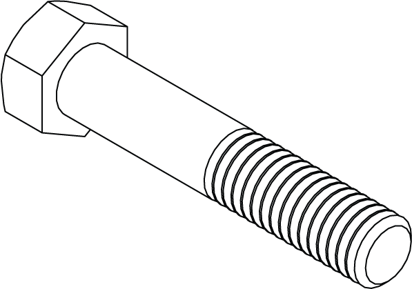 HHS0616032 - BOLT - 3/8 X 2