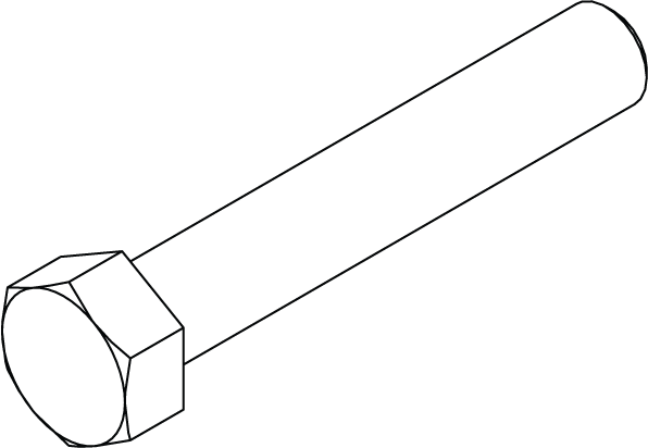 HHS0616036 - BOLT - 3/8 X 2-1/4