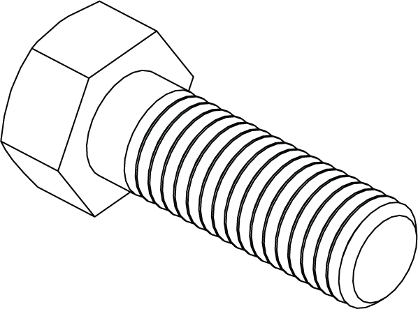 HHS0813040 - BOLT - 1/2 X 2-1/2