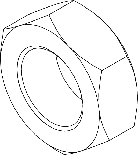 HJN1614 - HEX JAM NUT - 1