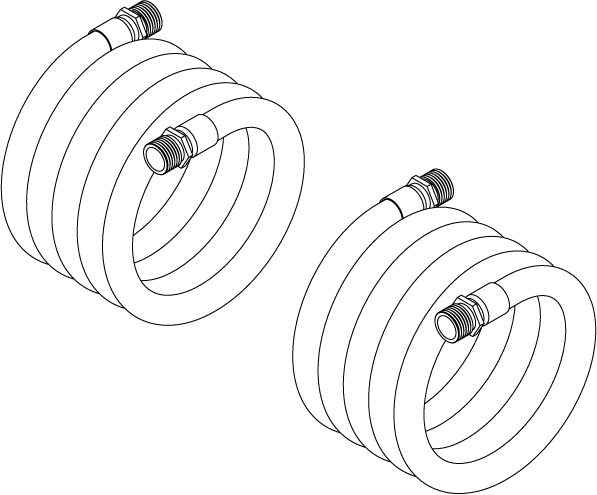 HK-38 - HOSE KIT - TWO 3/8 X 216