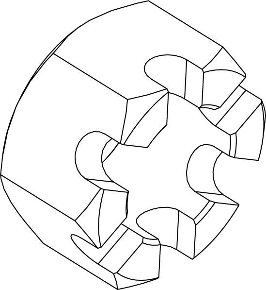 HSN2012 - SLOTTED NUT - 1