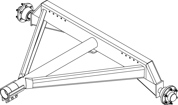 HW-43COM - REAR AXLE COMPLETE