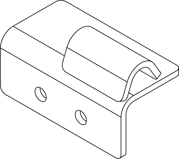 HW-59AS-L - AXLE CLAMP - LEFT