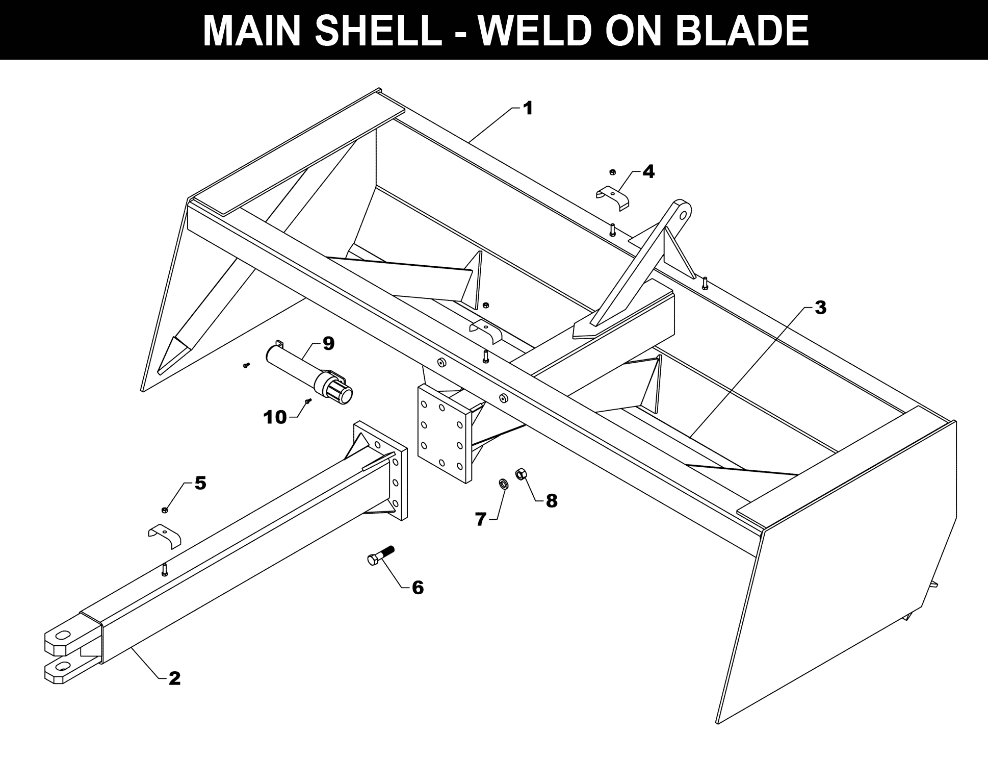 Landscraper Main Parts exploded diagram