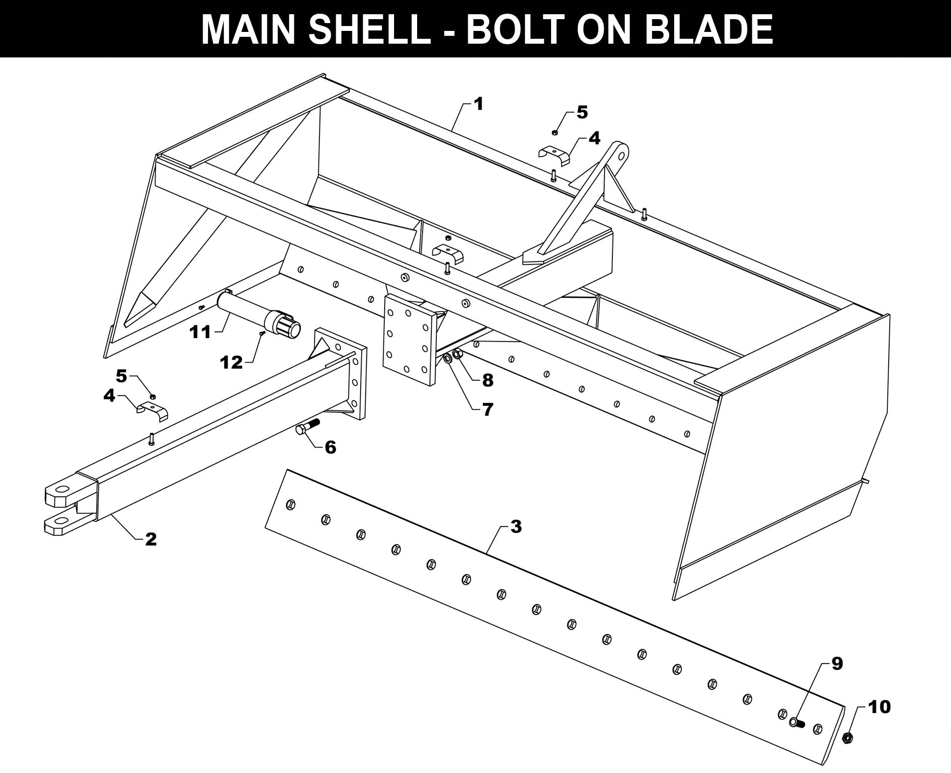 Landscraper Main Parts exploded diagram