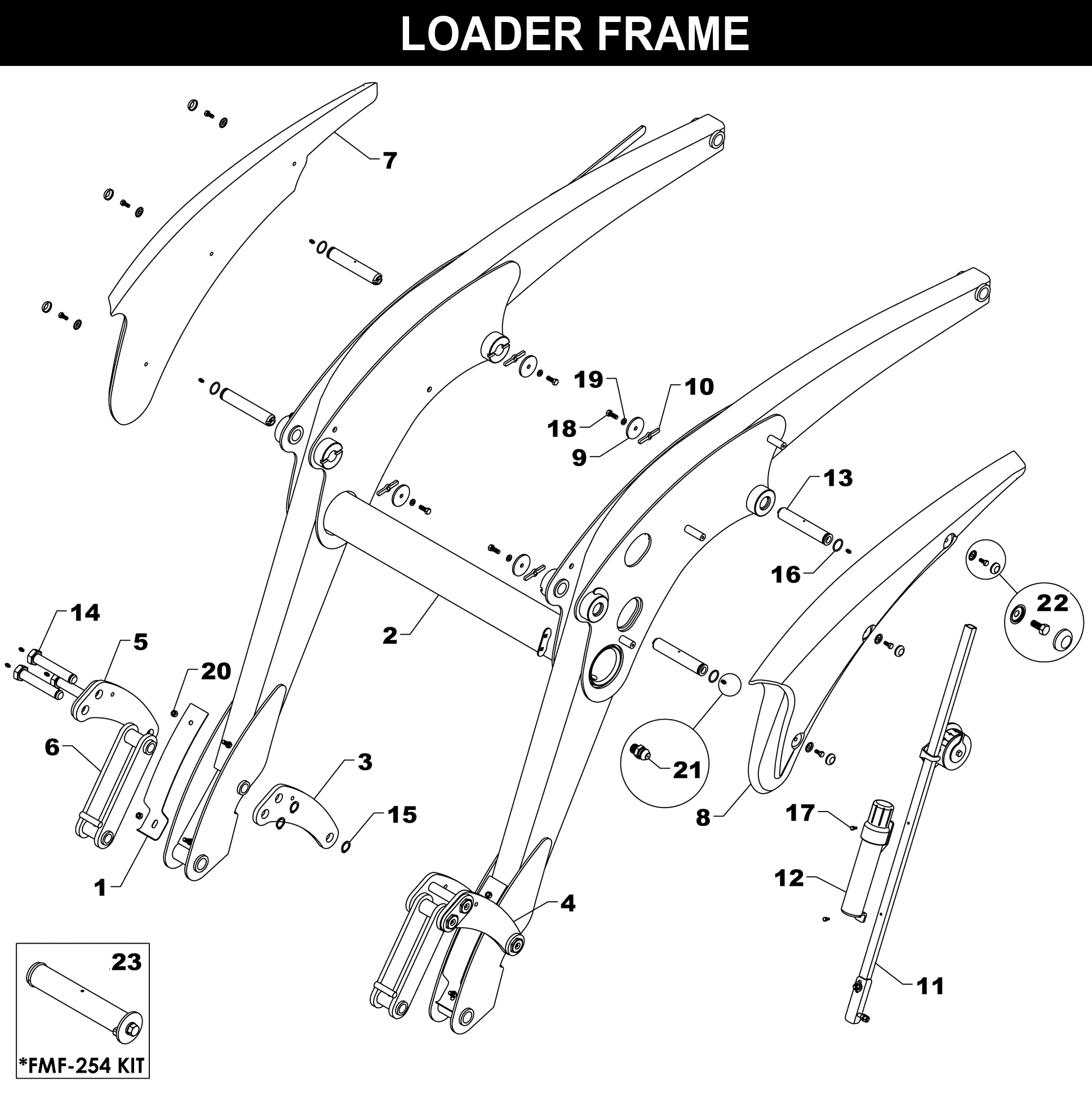 MAX Frame exploded diagram