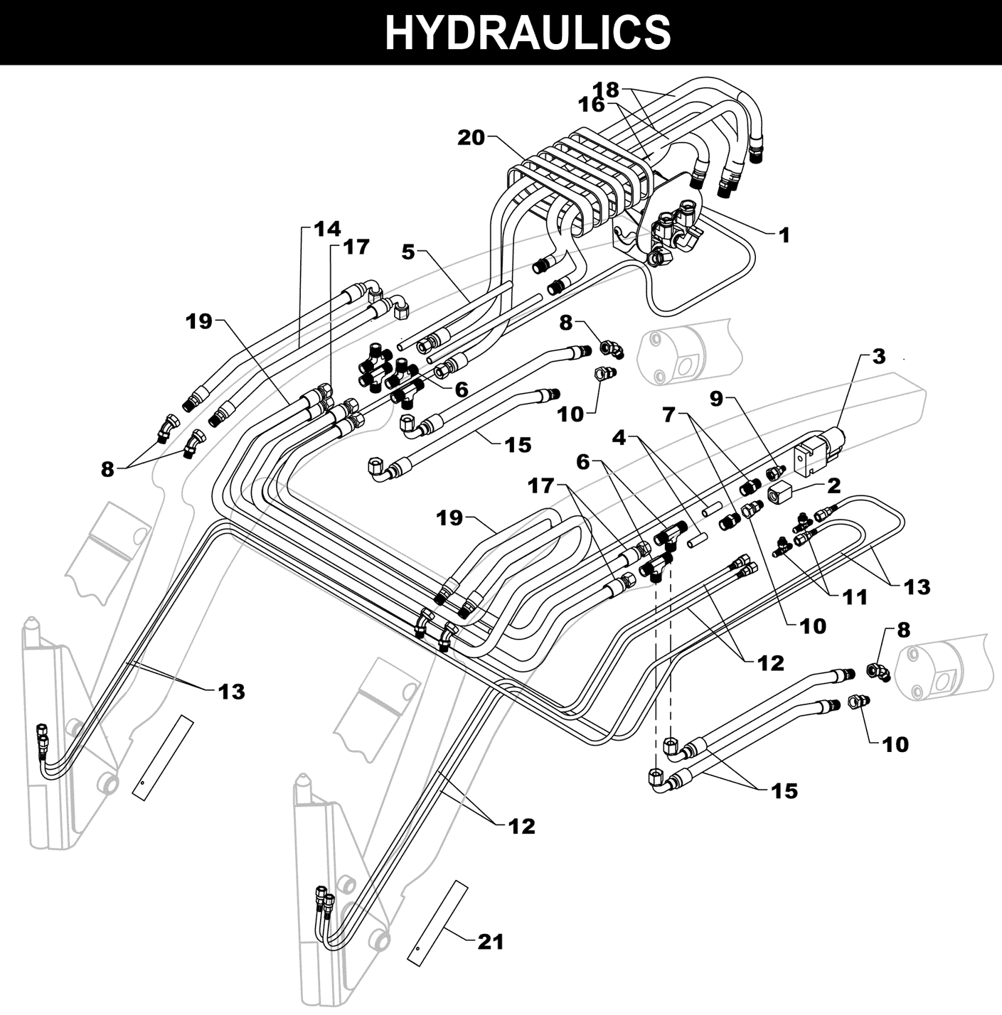 MAX Hydraulics exploded diagram