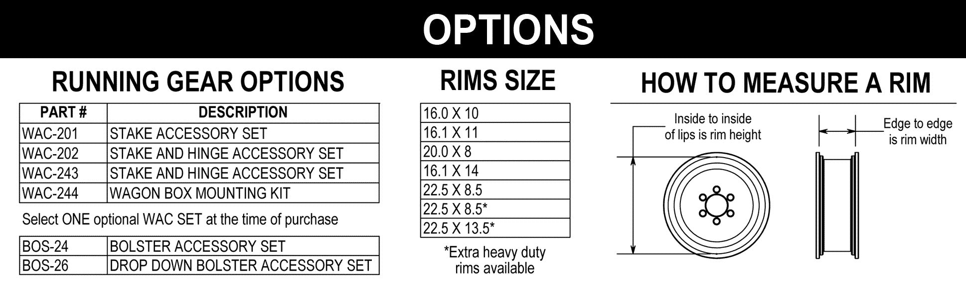 Gear Options - WW-2416 exploded diagram