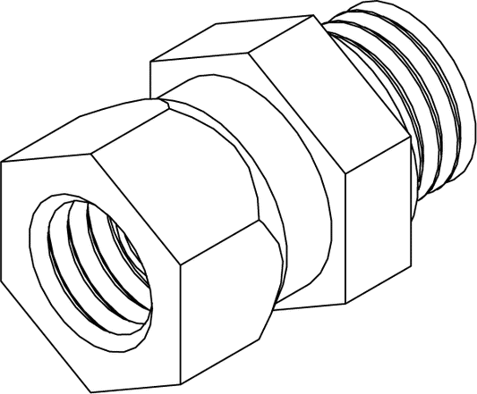 PF-OS0604 - PIPE FITTING - 9/16  O-RING - 1/4  FNPT SWIVEL