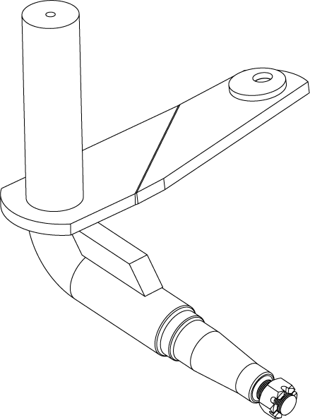 PW-125COM-L - SPINDLE COMPLETE - LEFT