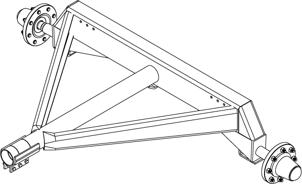 PW-43COM - REAR AXLE COMPLETE