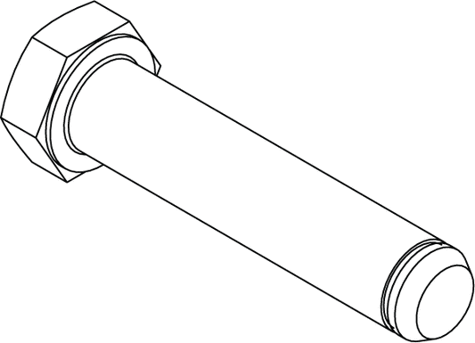 RAF-24 - HEX HEAD PIN