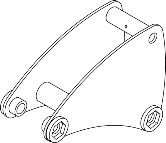 RAF-429AS-L - HINGE PLATE - LEFT
