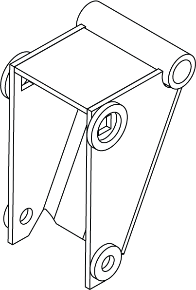 RAT-26AS - SELF-LEVELING BRACKET (WELD ON)