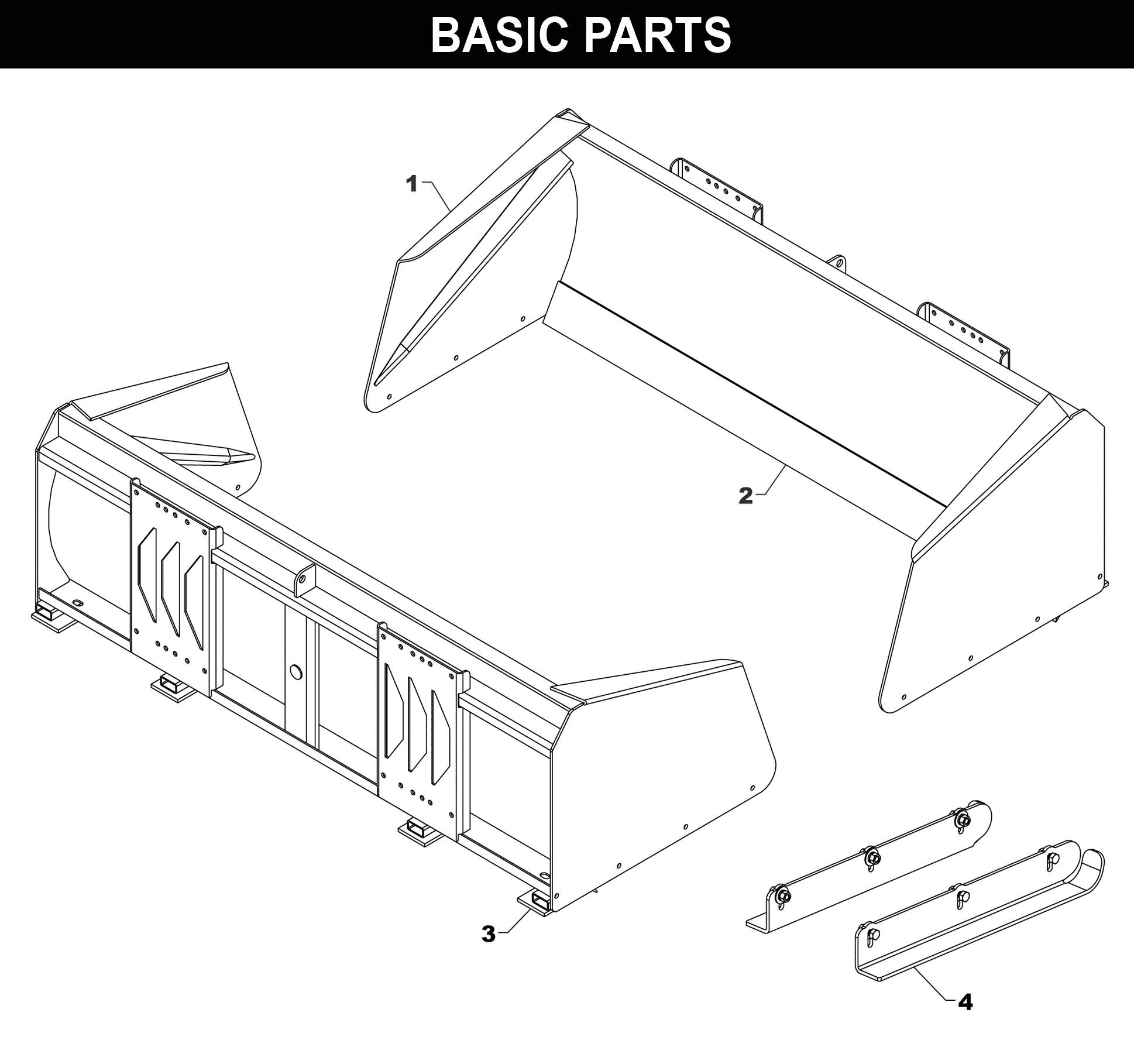 Snow Scrapers - Weld-On Blade exploded diagram