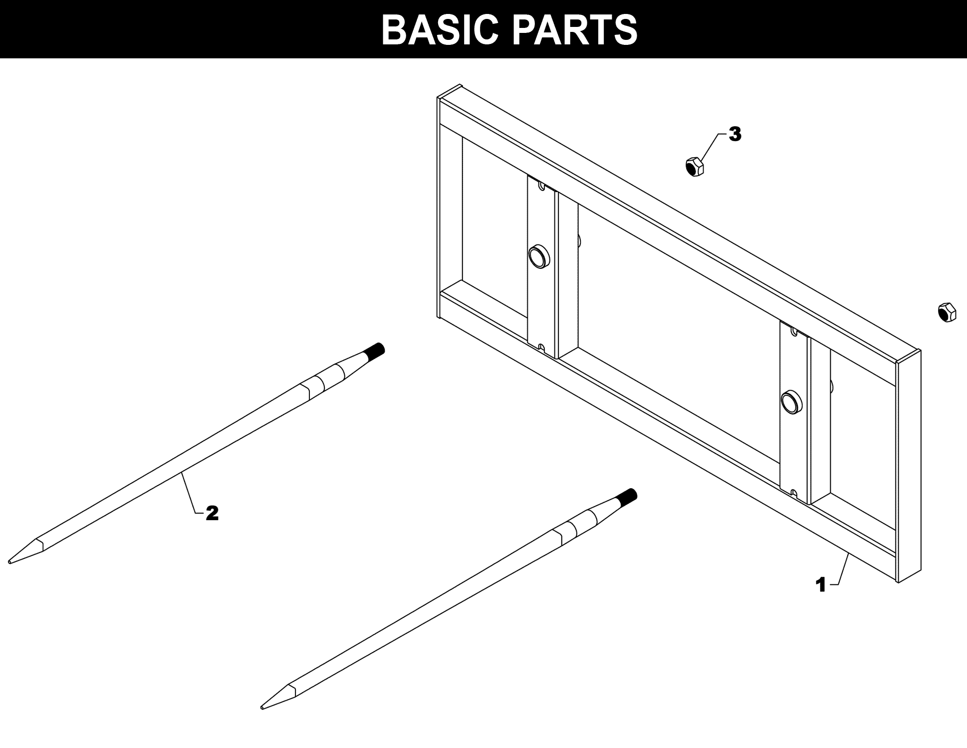 SP-72 Basic Parts exploded diagram