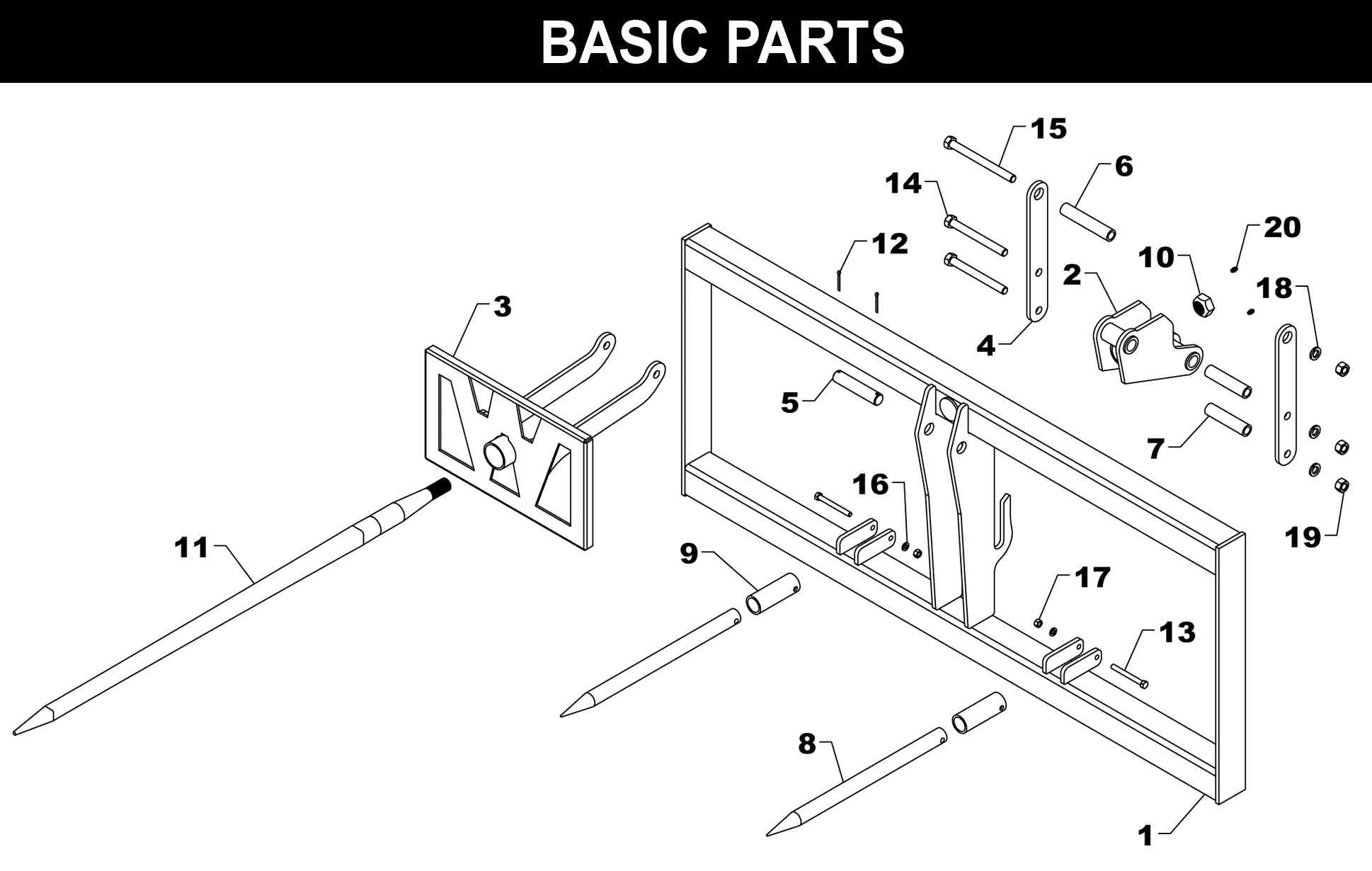 SS-I Stack Saver exploded diagram