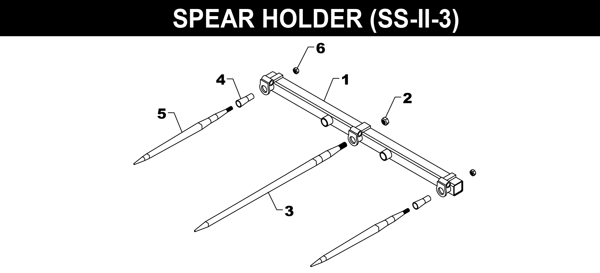 SS-II-3 Spear Holder exploded diagram