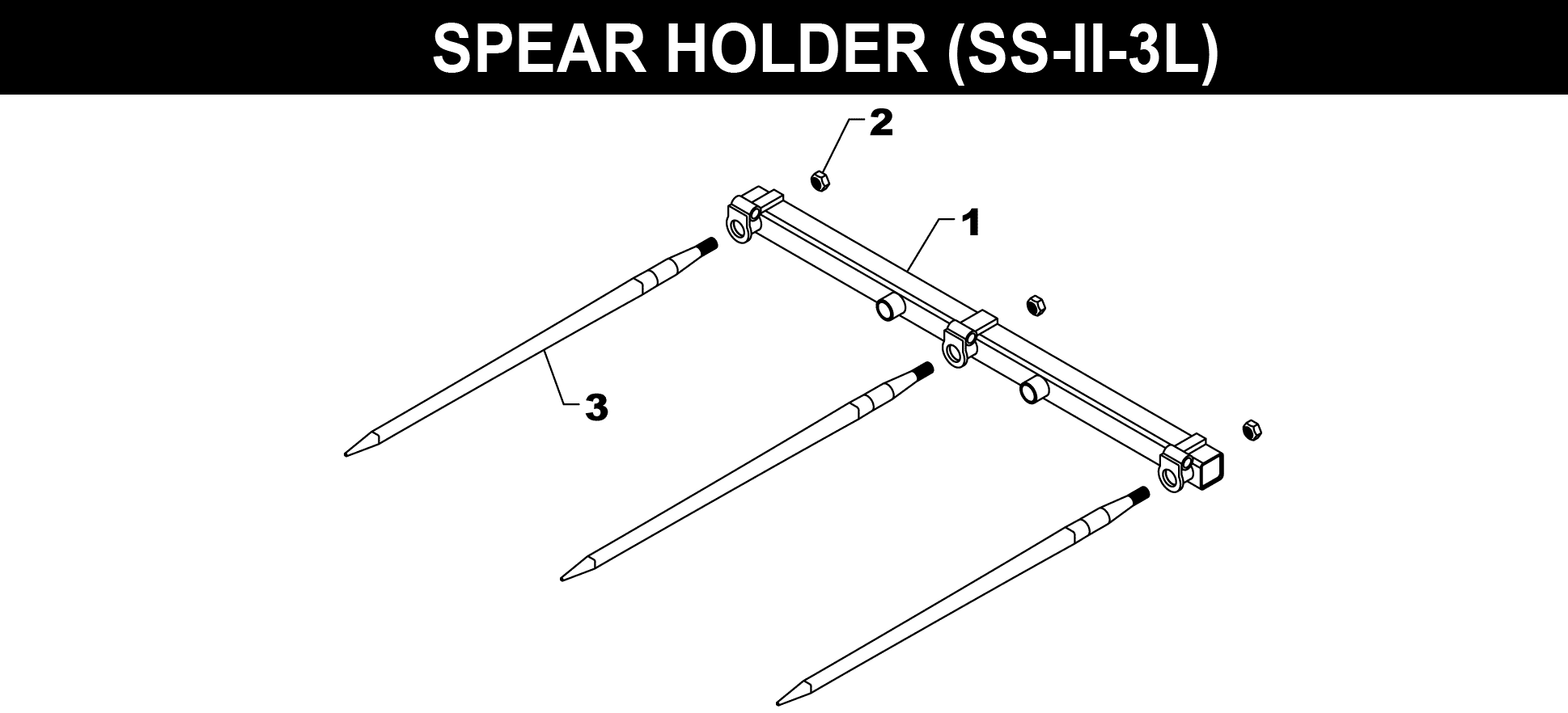 SS-II-3L Spear Holder exploded diagram