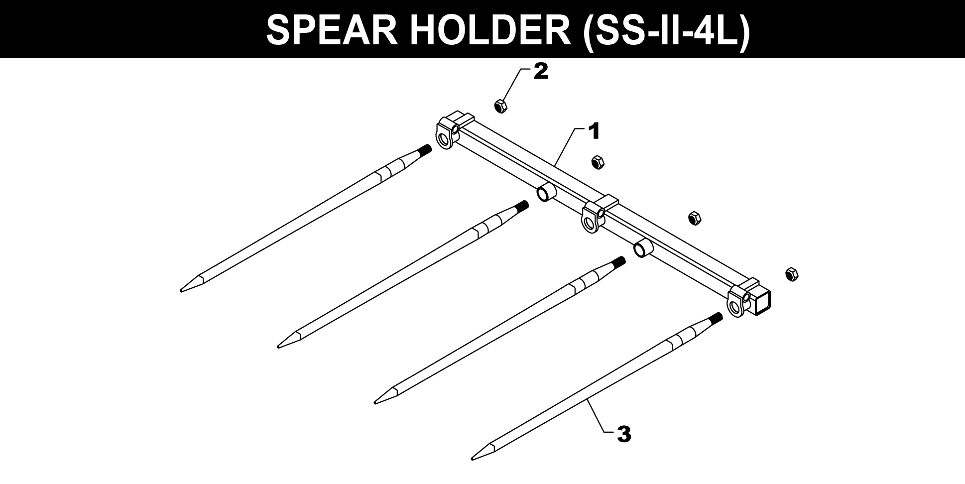 SS-II-4L Spear Holder exploded diagram