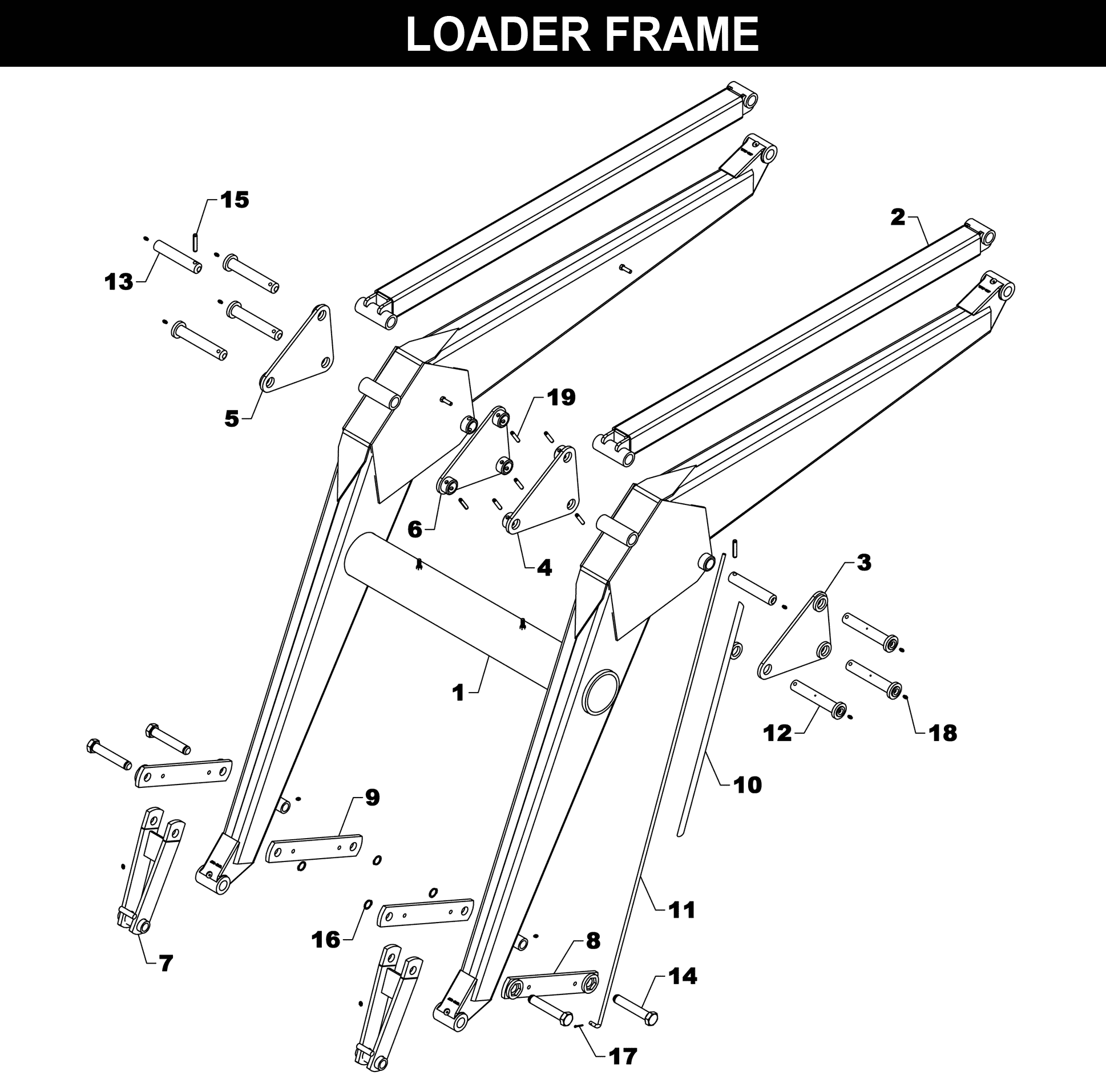 TA-29 FRAME exploded diagram