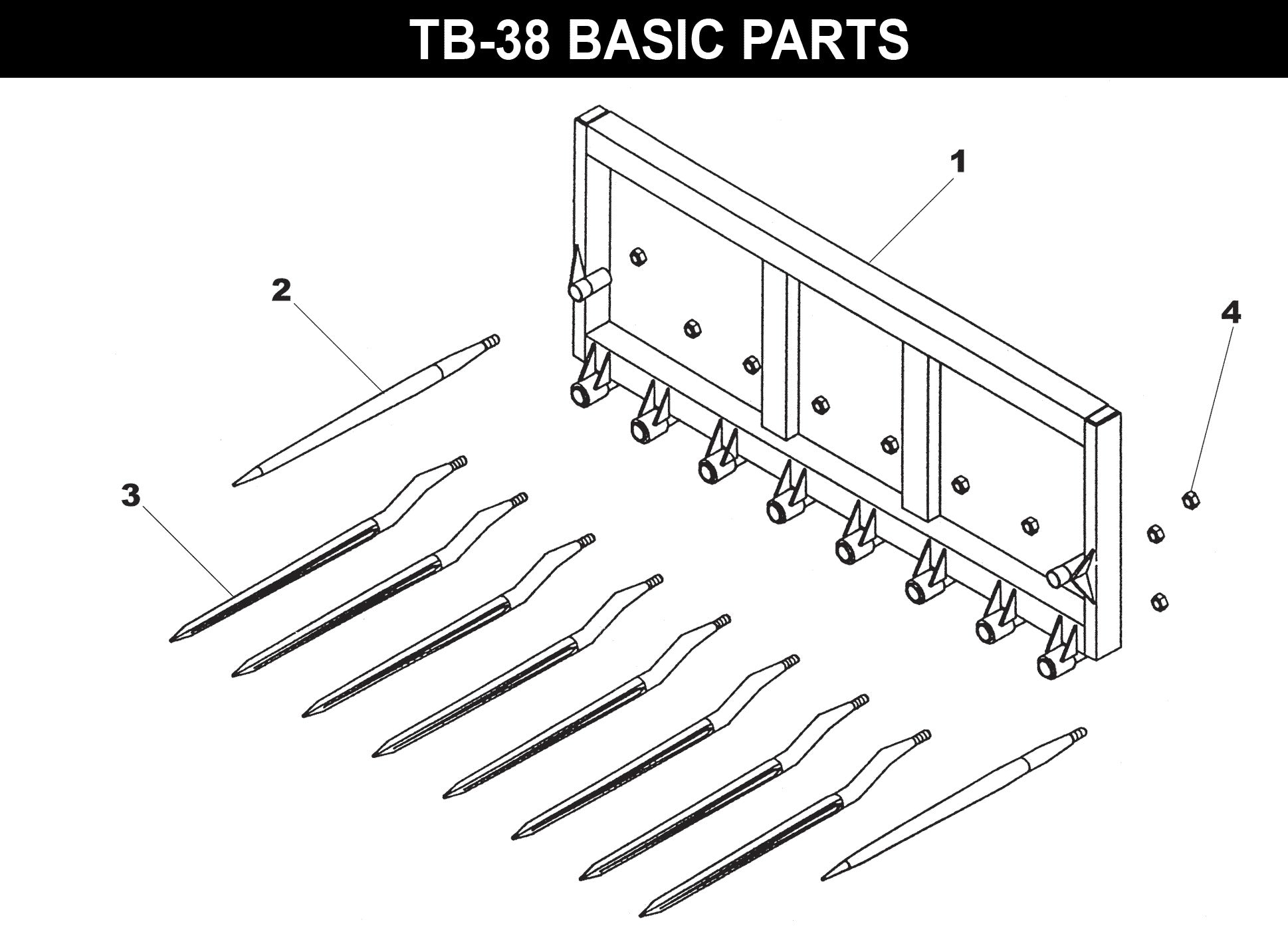 Tine Bucket exploded diagram