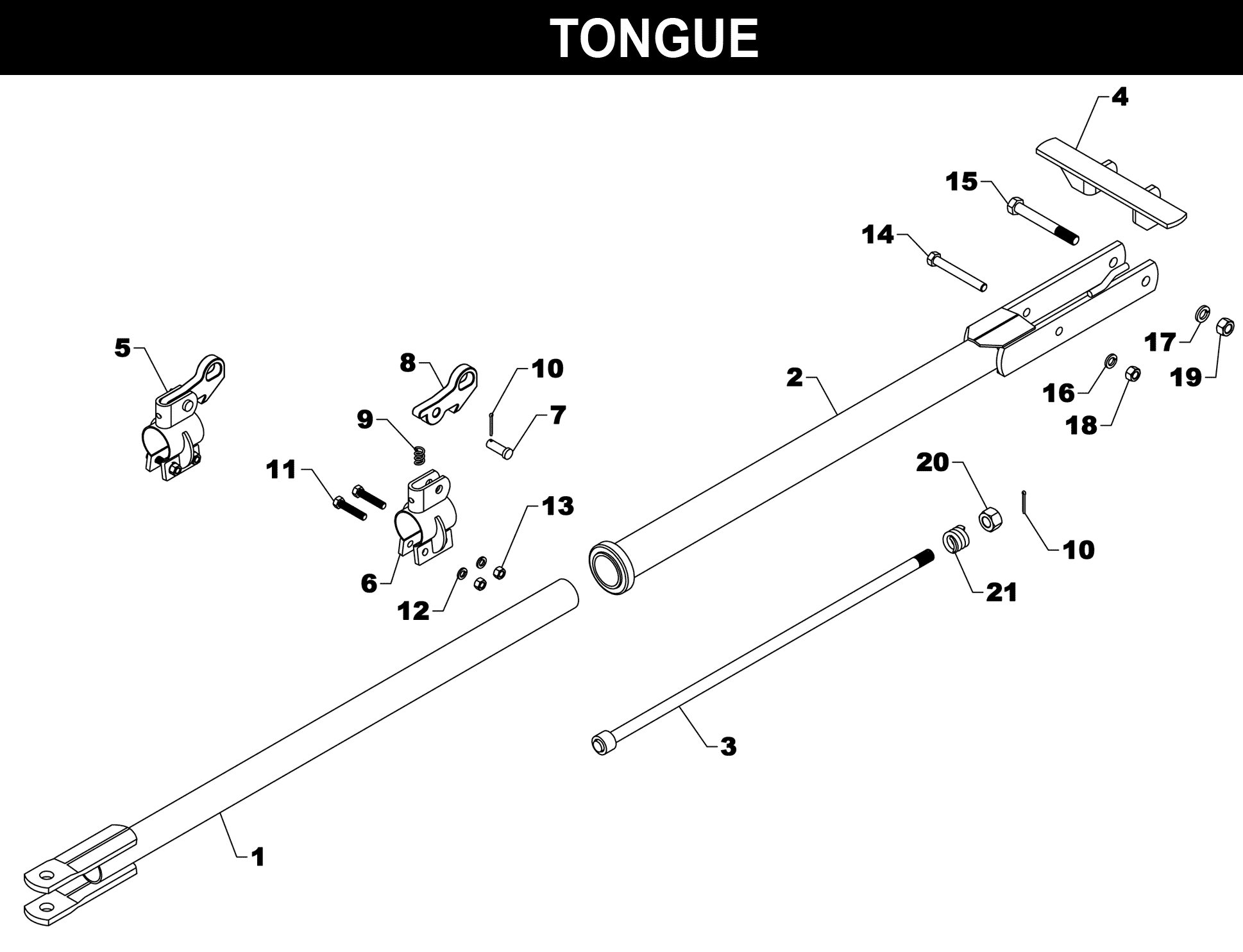 WW-1610 Tongue exploded diagram