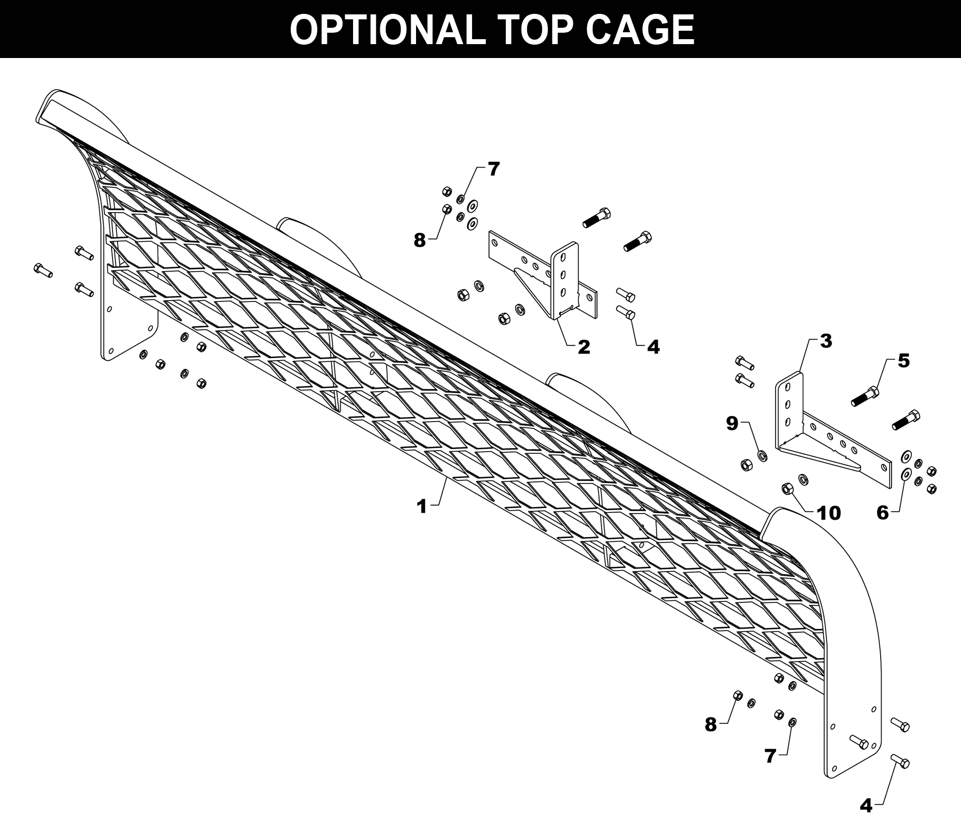 Top Cage exploded diagram