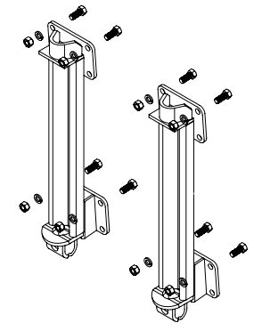 C-3KIT-1 - FEMALE ADAPTER KIT WITH BOLTS - 5/8 X 1-1/2