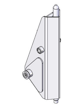 QC-1201COM - COUPLER-SNAP-ATTACH WITH 1 IN. UPPER 1.25 IN. LOWER GFTE PINS (1 PC)